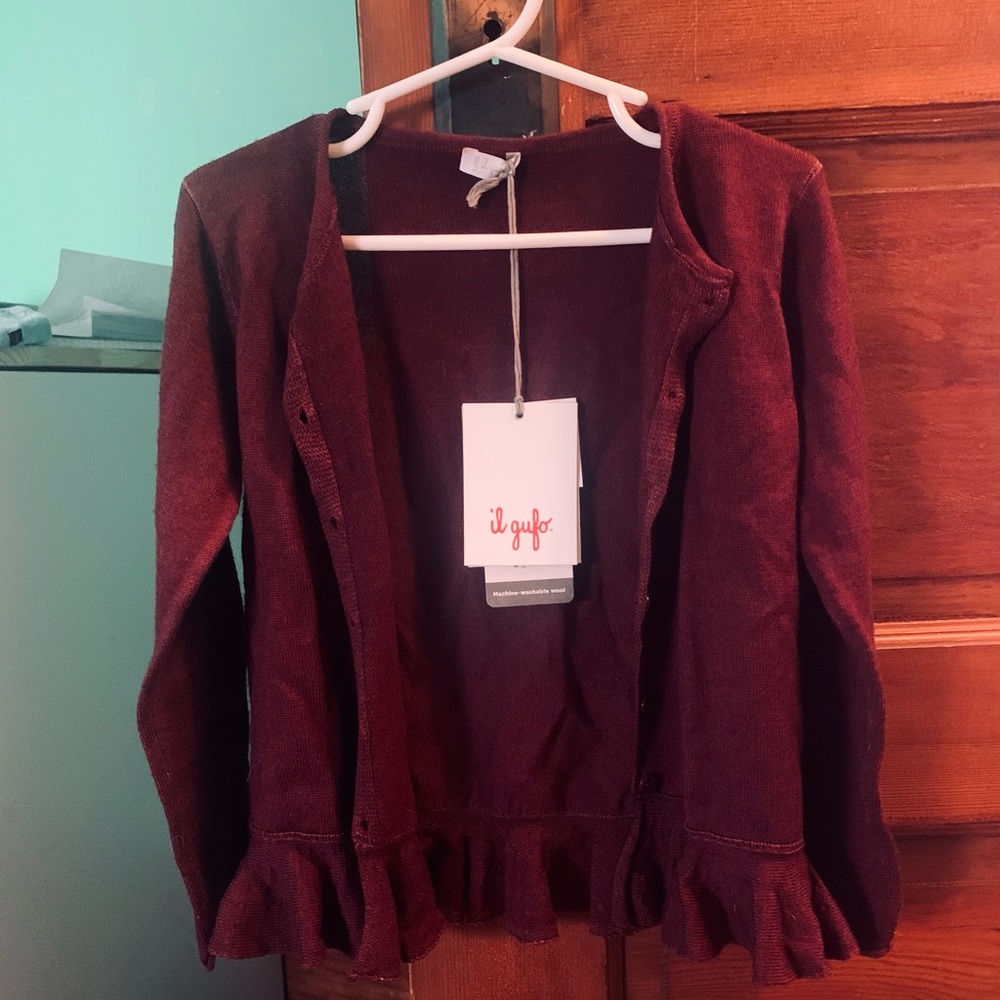 Girls merino wool cardigan